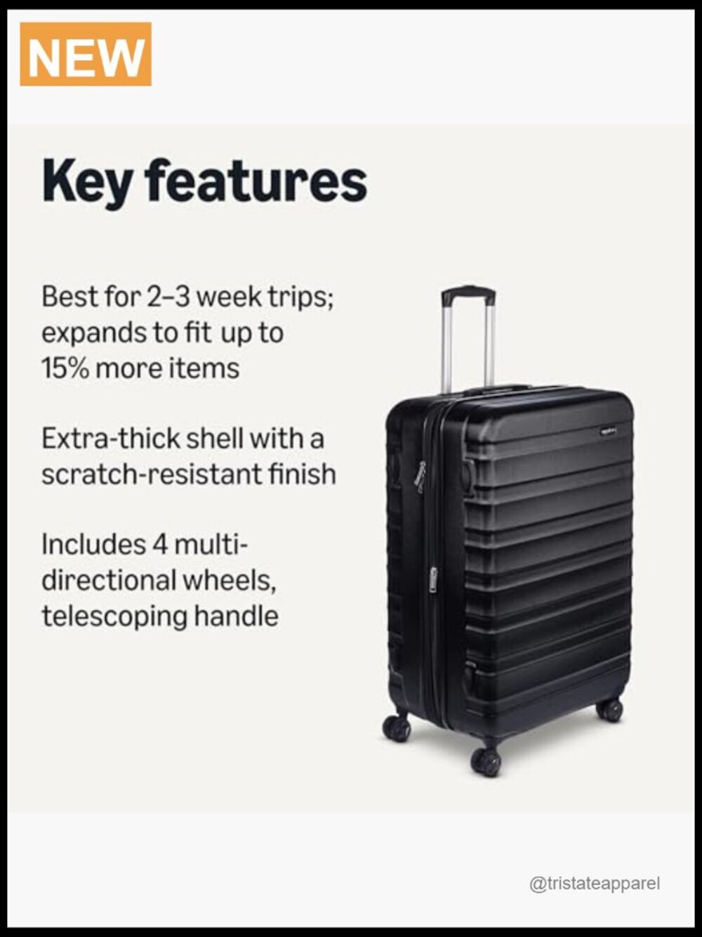 30" Hardside Large Checked Luggage With Spinner Wheels View 3